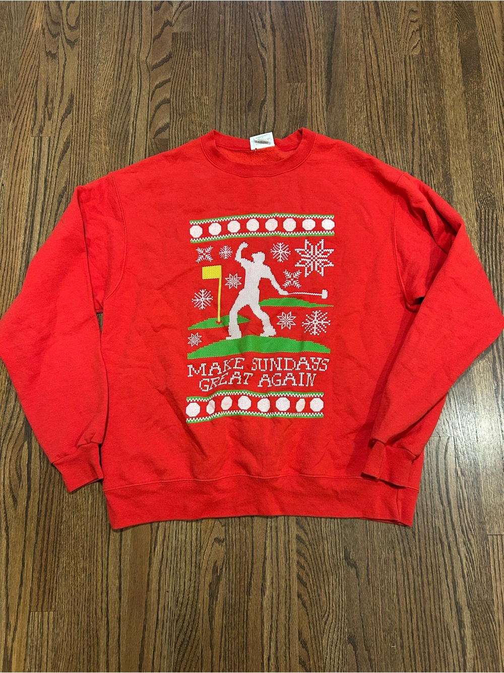 Barstool Sports Champion Make Sundays Great Again Christmas Sweatshirt L